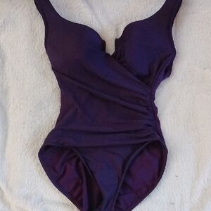 Miraclesuit Rich Purple One-Piece Swimsuit